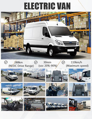 73,6kWh Xe chở hàng điện nhỏ 110km / H Tủ đông điện Van 288km Phạm vi tối đa