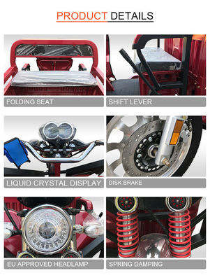 Jinpeng QL150e Xe ba bánh chở hàng điện Sức mạnh mạnh mẽ cho công việc đồng áng