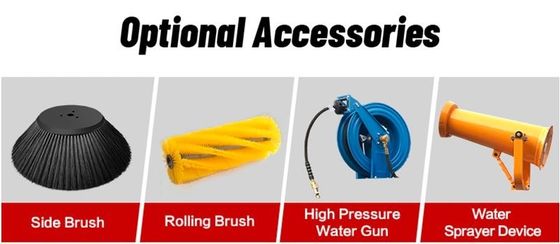 Máy lau sàn cabin kín toàn bộ loại lái xe loại đường lau đường máy làm sạch đường phố