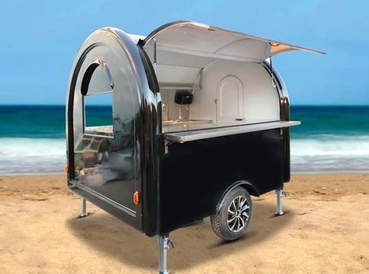 Nhà máy bánh burger ngoài trời phục vụ dịch vụ ăn uống Ứng dụng thức ăn nhanh di động với bếp thép không gỉ