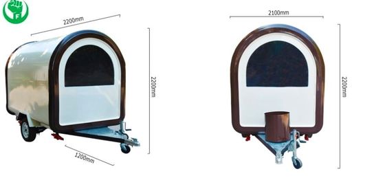 Nhà máy bánh burger ngoài trời phục vụ dịch vụ ăn uống Ứng dụng thức ăn nhanh di động với bếp thép không gỉ