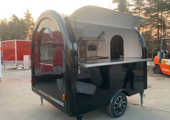 Nhà máy bánh burger ngoài trời phục vụ dịch vụ ăn uống Ứng dụng thức ăn nhanh di động với bếp thép không gỉ