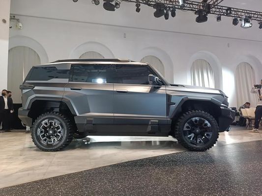 Chiếc xe EV lớn tại Dongfeng Mengshi M-Hero 917 EV Sản xuất bắt đầu 1000 mã lực 505 km phạm vi dưới mui xe