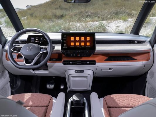 VW cổ điển nhà trọ MPV Volkswagen ID Buzz. 2023 robort điện không gian lớn thực tế cho các gia đình