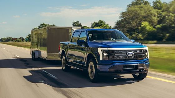 xe điện Ford F-150 ánh sáng xe tải điện thuần túy với phạm vi lớn và lưu trữ lớn