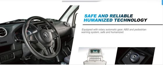 China Brand Electric Mini Truck với Van Ruichi Ek01s Capacity Loading 720kg 6cbm Container, xe tải điện thuần túy