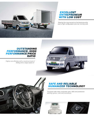 China Brand Electric Mini Truck với Van Ruichi Ek01s Capacity Loading 720kg 6cbm Container, xe tải điện thuần túy